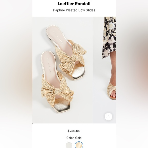 Loeffler Randall Shoes - Loeffler Randall NEW 
Daphne Pleated Bow Slides Price $250 online